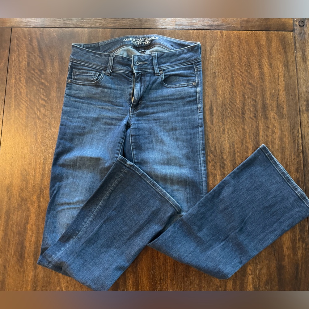 American Eagle Outfitters Kick Boot Jeans - Women’s 6 Dark Wash